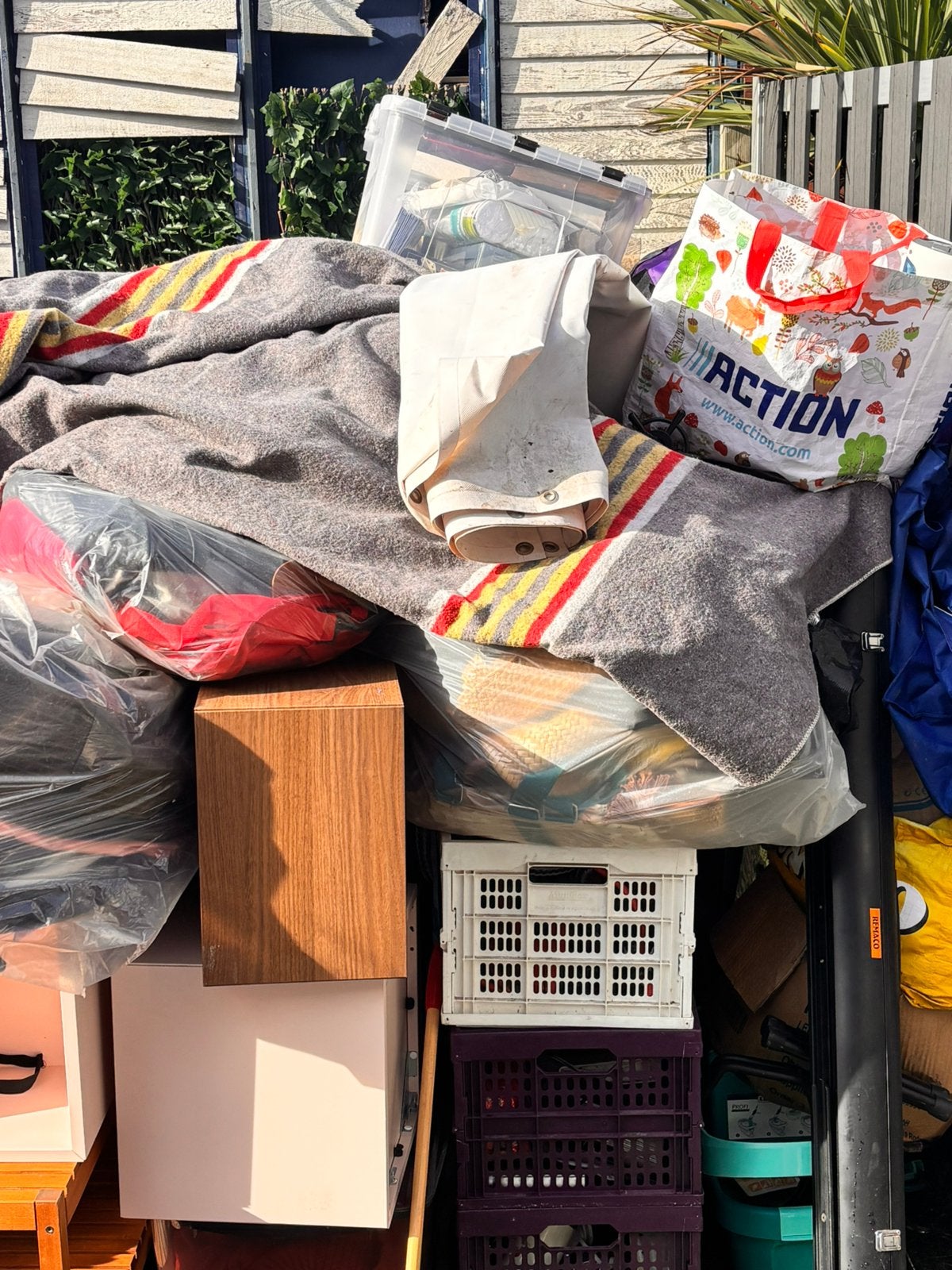 Rommelmarkt spullen., Ophalen, Gebruikt