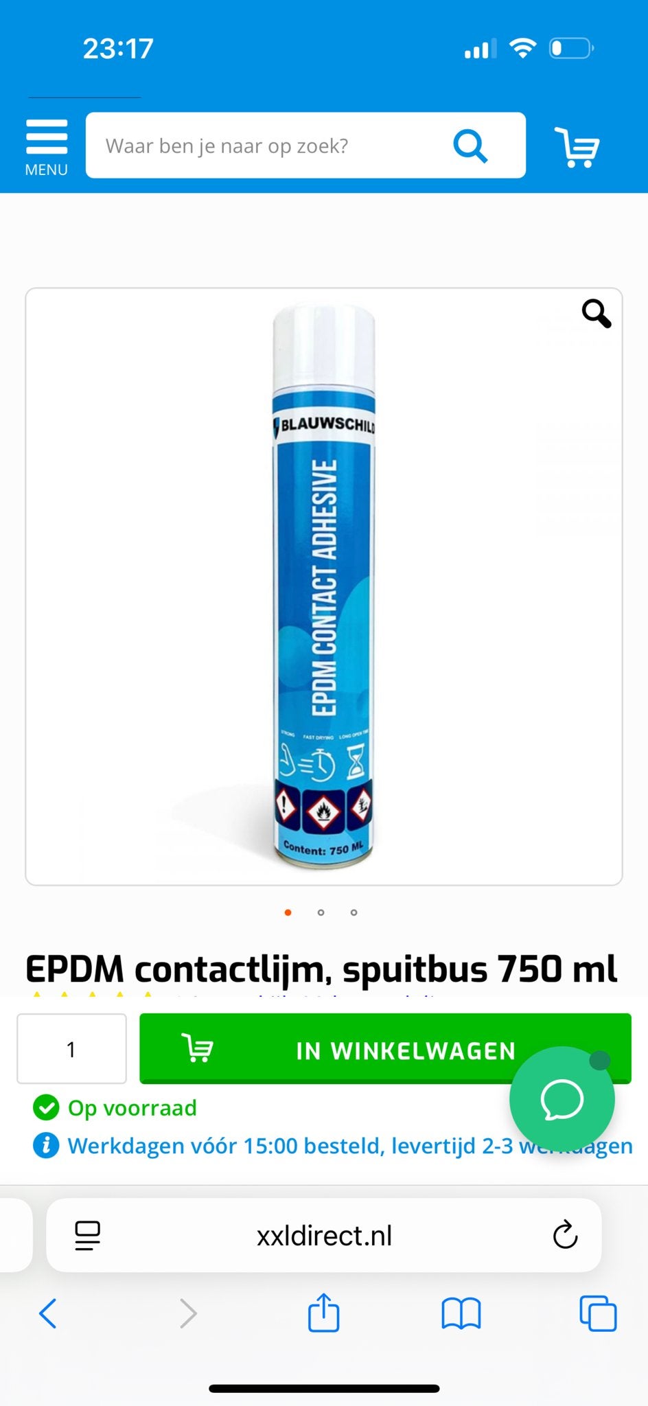 EPDM contactlijm spuitbus 750 ml - Sneldrogend, Ophalen of Verzenden, Nieuw, Overige typen
