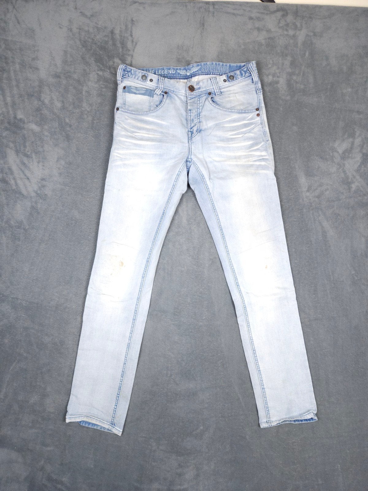 Pme Legend Broek Skyhawk W32 L34 Lichtblauw Jeans Pall Mall., ., W32 (confectie 46) of kleiner, Zo goed als nieuw, .
