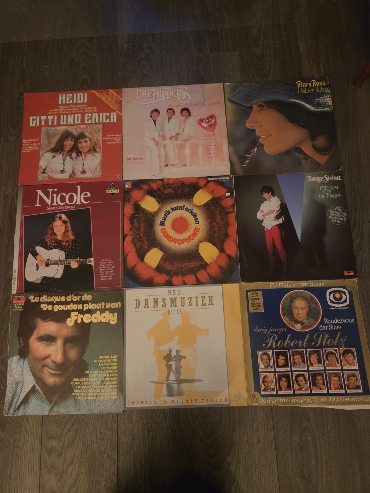 Diverse Pop/Schlager LP's - Gitti & Erica, Nicole, Freddy, LP, Gebruikt, Pop, Ophalen of Verzenden