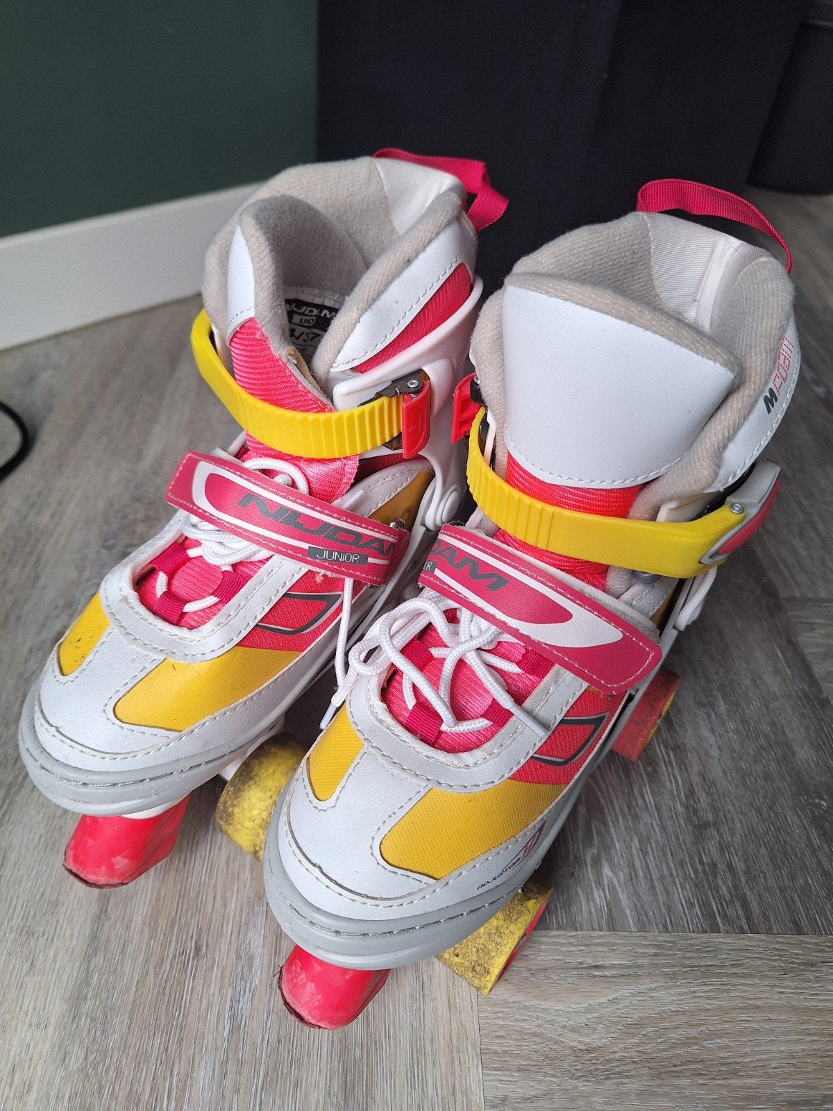 Verstelbare Nijdam Junior rolschaatsen, maat 34-37, Ophalen of Verzenden, Verstelbaar, Gebruikt, Kinderen