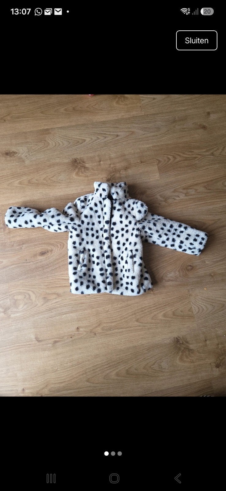 Dalmatiër print jasje voor kinderen, Kinderen en Baby's, Ophalen of Verzenden, Zo goed als nieuw, Onbekend, Meisje
