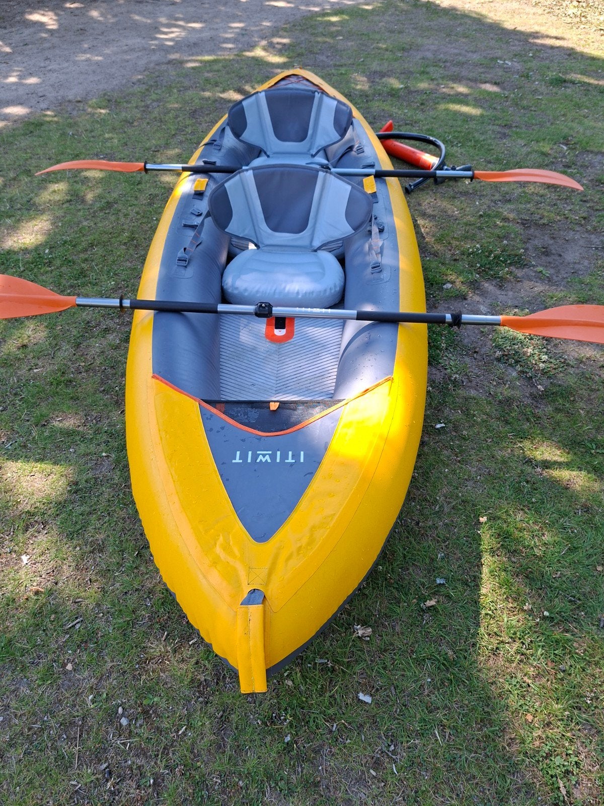 Itiwit opblaasbare kano, Watersport en Boten, Ophalen, Zo goed als nieuw, Twee personen, Overige typen