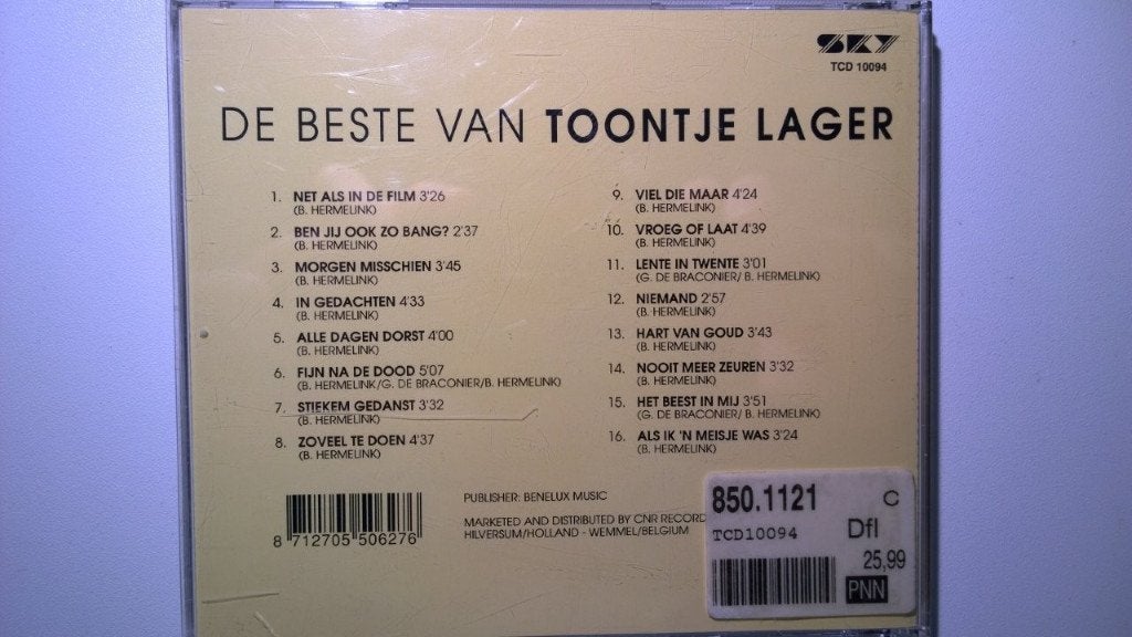 Toontje Lager - De Beste Van Toontje Lager, Ophalen of Verzenden, Zo goed als nieuw, Pop