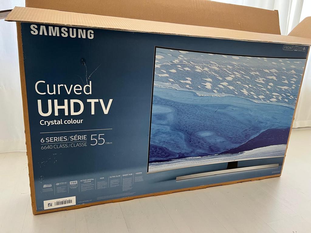 Samsung Curved UHD TV 55 inch, Ophalen, LED, 50 Hz, Zo goed als nieuw
