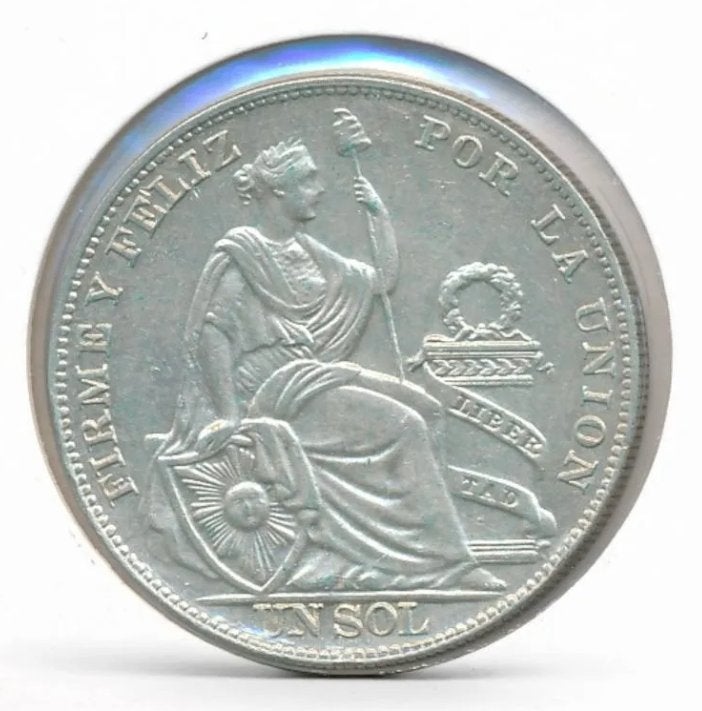 Peru 1 Sol 1934, Ophalen of Verzenden, Zuid-Amerika, Losse munt, Zilver