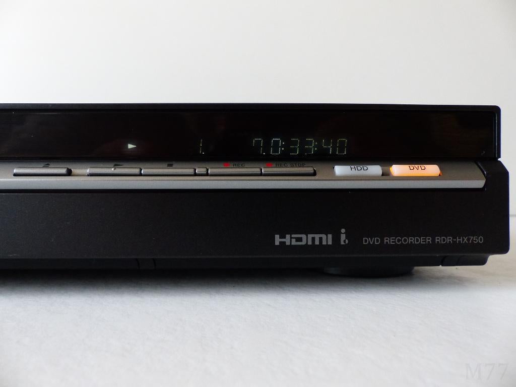 Sony RDR-HX750 160GB HDD/DVD Recorder, Ophalen of Verzenden, Gebruikt, Harddiskrecorder, Met dvd-recorder
