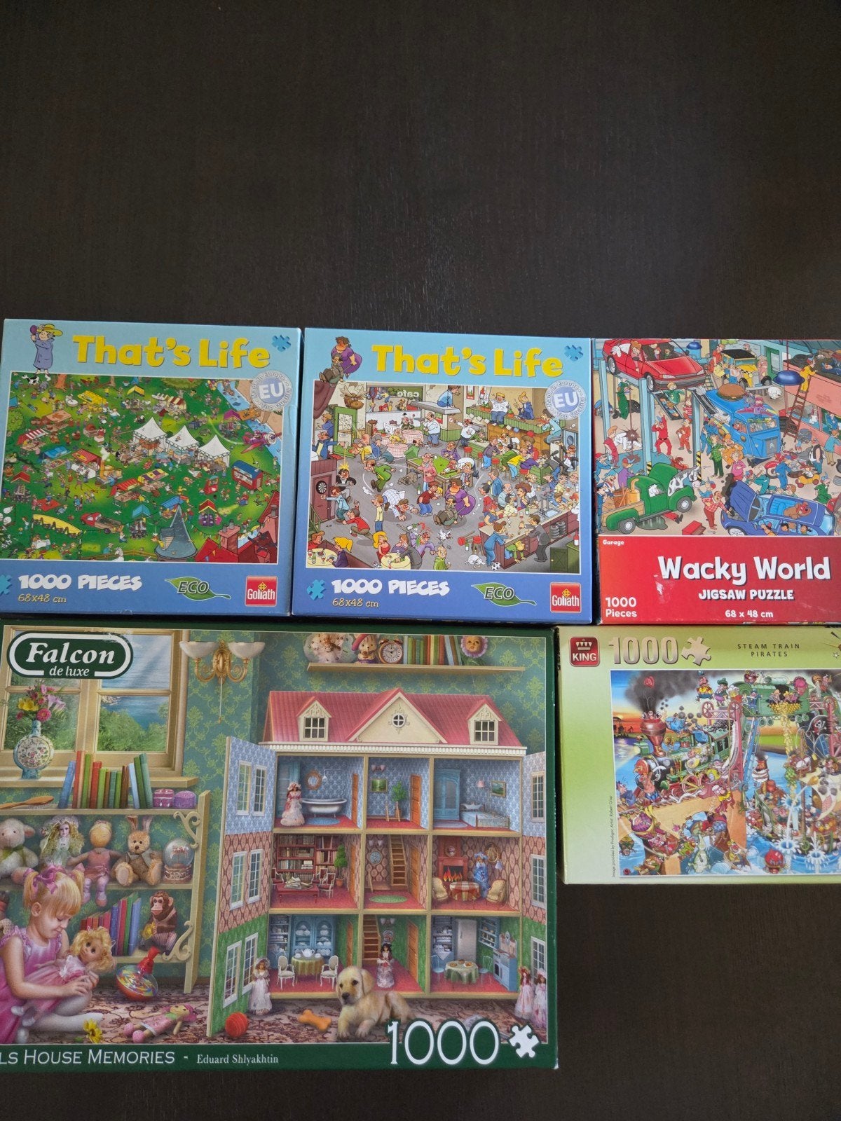 That's life/Goliath puzzels 1000st, Ophalen of Verzenden, 500 t/m 1500 stukjes, Zo goed als nieuw