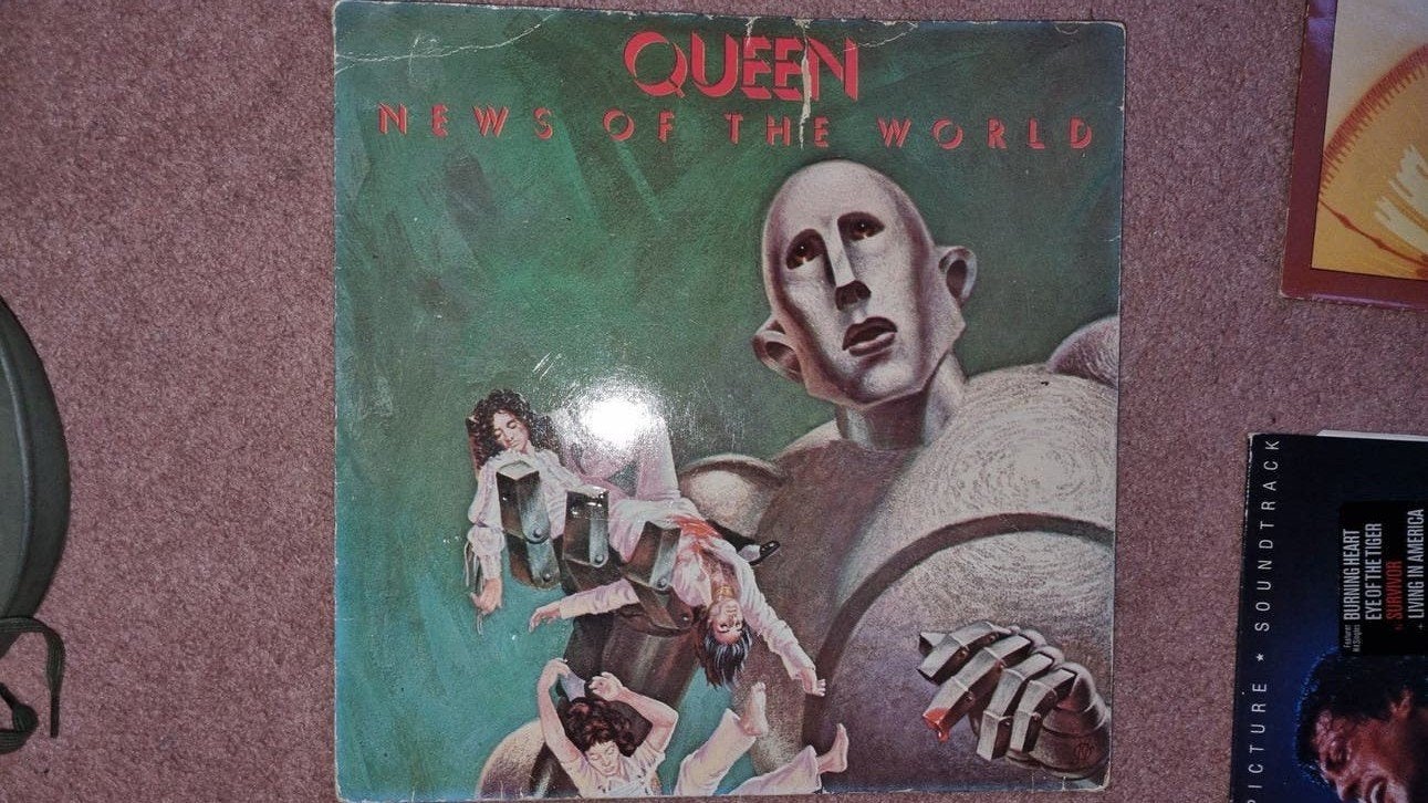Queen - News of the World LP (Gebruikt), Ophalen of Verzenden, 1970 - 1979, Gebruikt, 12 inch