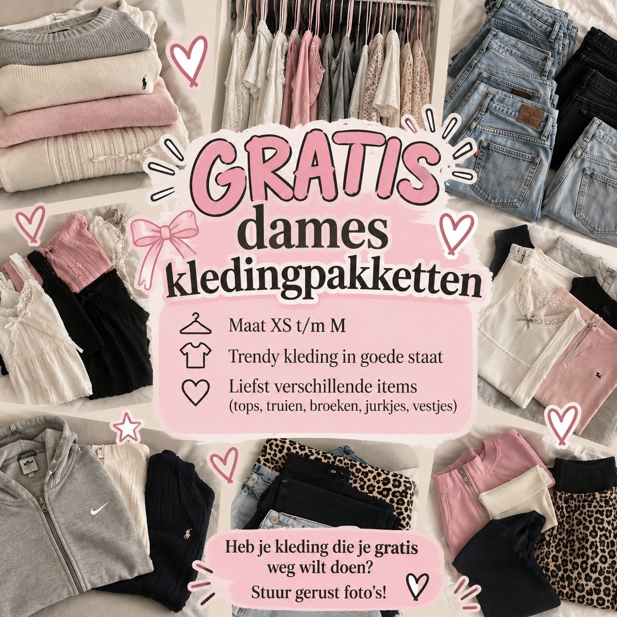 Gezocht: gratis dames kledingpakketten, Kleding | Dames, Ophalen of Verzenden