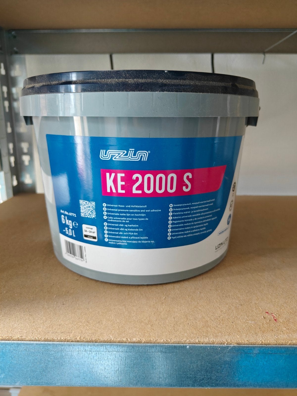 UZIN KE 2000 S Universele Lijm 6kg - 5L PVC vloer, Ophalen of Verzenden, Nieuw, Wit