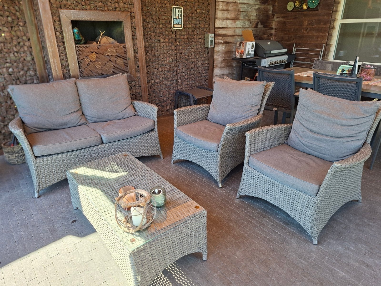 lounge set, Tuin en Terras, Ophalen, Gebruikt, Kunststof