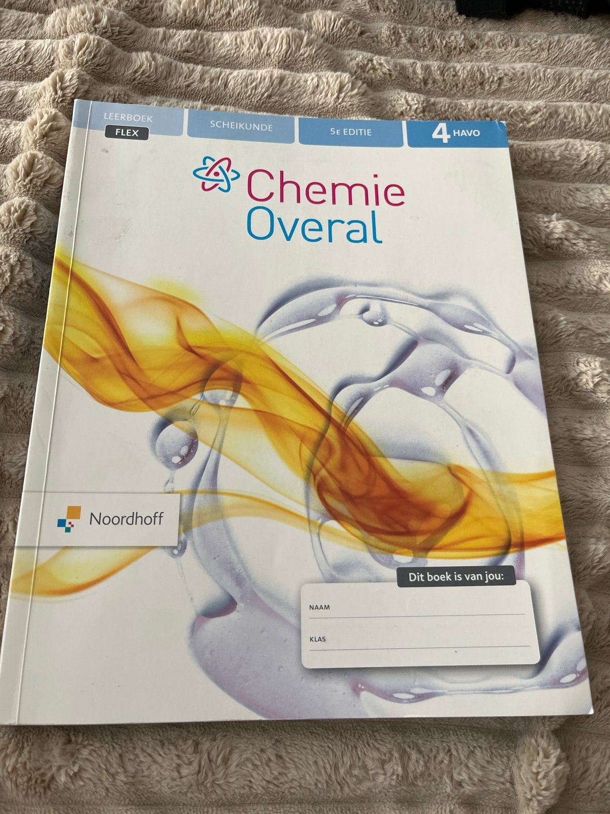 Nieuw schoolboek Chemie Overal 4 HAVO 5e editie, Ophalen of Verzenden, Zo goed als nieuw, HAVO, Scheikunde