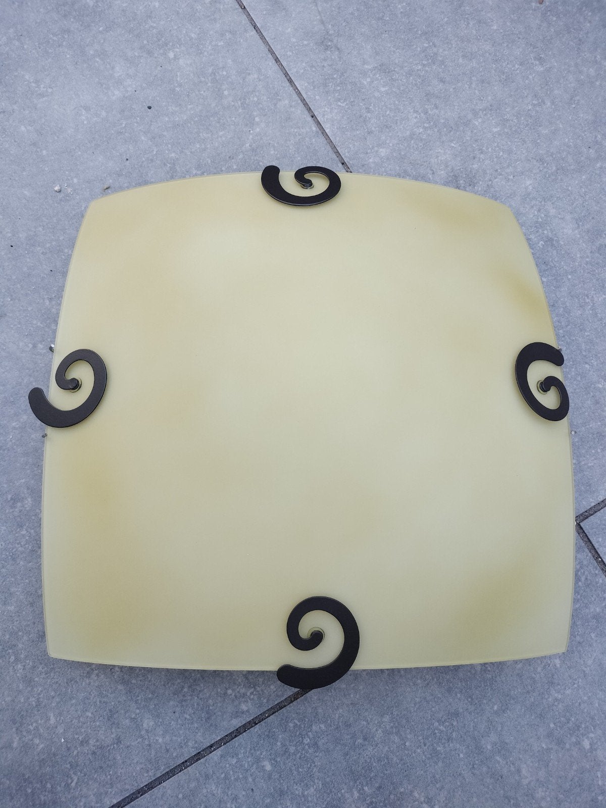 Plafondlamp Amber E27 - Nieuw in doos, Beige, Modern, Nieuw, Glas