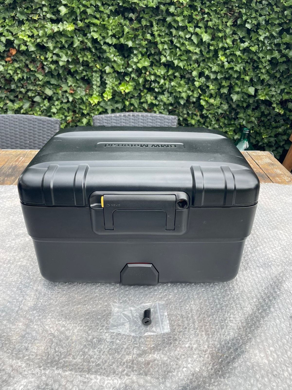 Topkoffer BMW F800GS F700GS F650GS 800cc twin, Motoren, Accessoires | Koffers en Tassen, Ophalen, Gebruikt, Www. bmwmotorrad.com