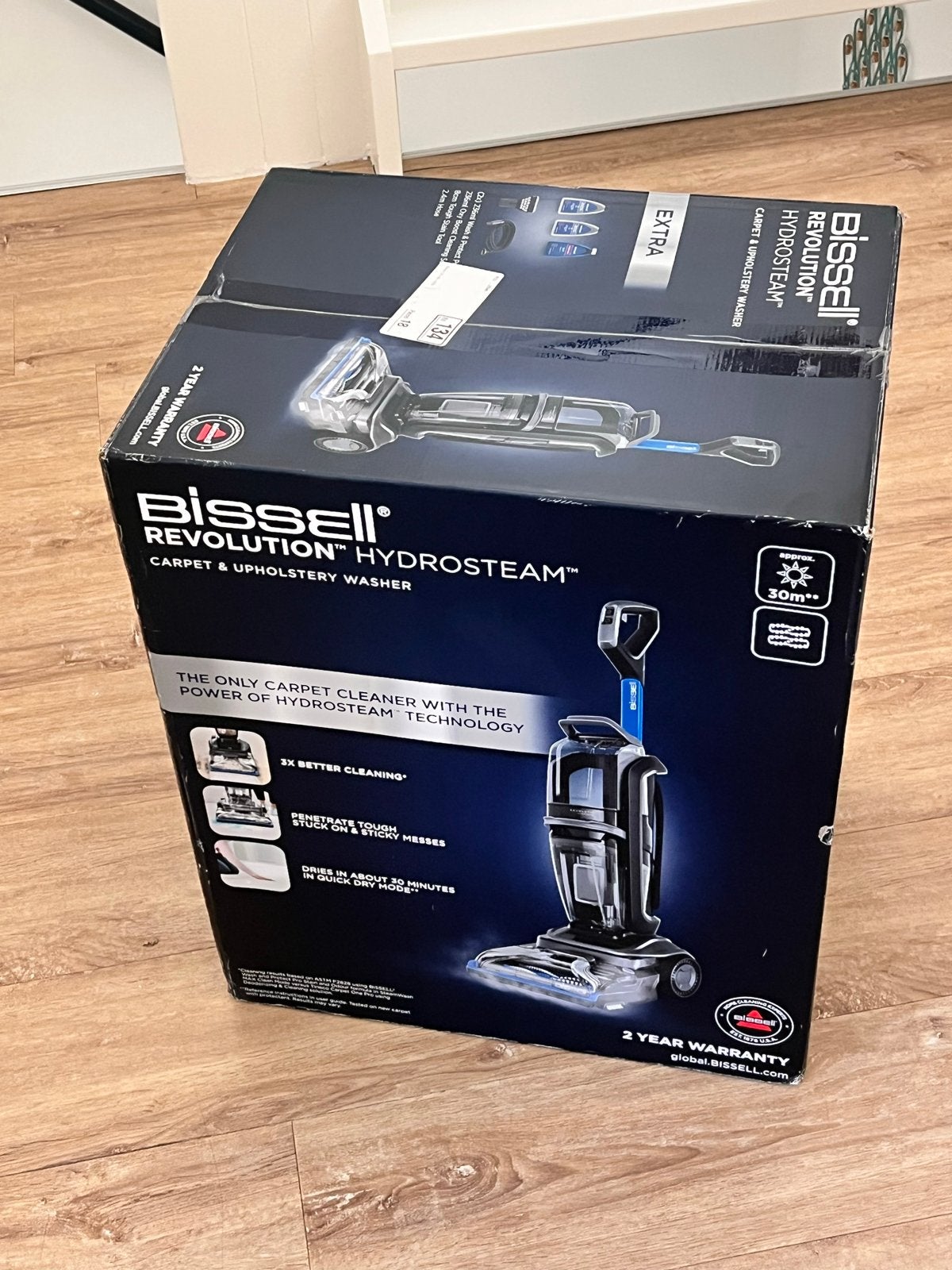 NIEUW Bissell Revolution HydroSteam Tapijtreiniger, Overige merken, Nieuw, Ophalen of Verzenden, Vloerreiniger