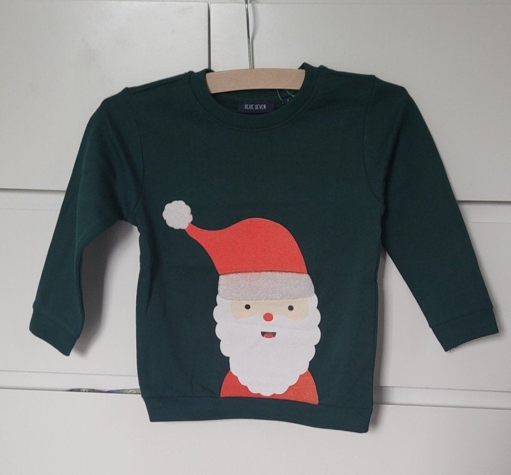 Leuke kerst sweater van Blue Seven div maten NEW, Kinderen en Baby's, Blue seven, Jongen of Meisje, Trui of Vest, Nieuw