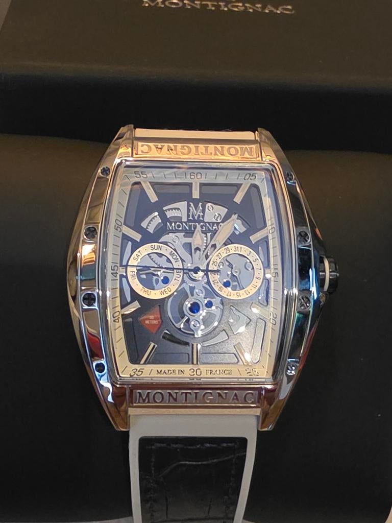 Montignac herenhorloge, Sieraden, Tassen en Uiterlijk, Horloges | Heren, Overige merken, Overige materialen, Verzenden, Kunststof