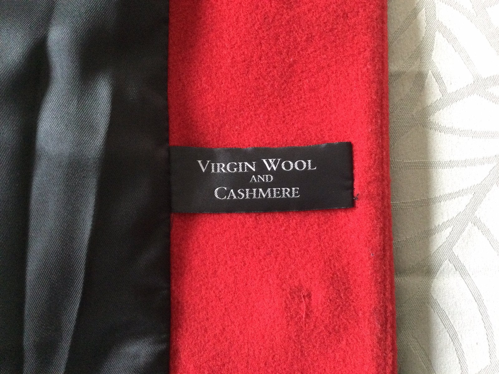Mantel / Jas rood virgin wool / cashmere maat 42 Erich Fend, Ophalen of Verzenden, Zo goed als nieuw, Maat 42/44 (L), Rood