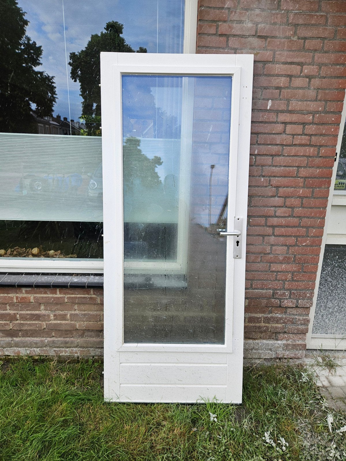 Buitendeur 203 x 83 cm incl scharnieren excl cilinder, Doe-het-zelf en Verbouw, Deuren en Horren, Ophalen, Gebruikt, 80 tot 100 cm
