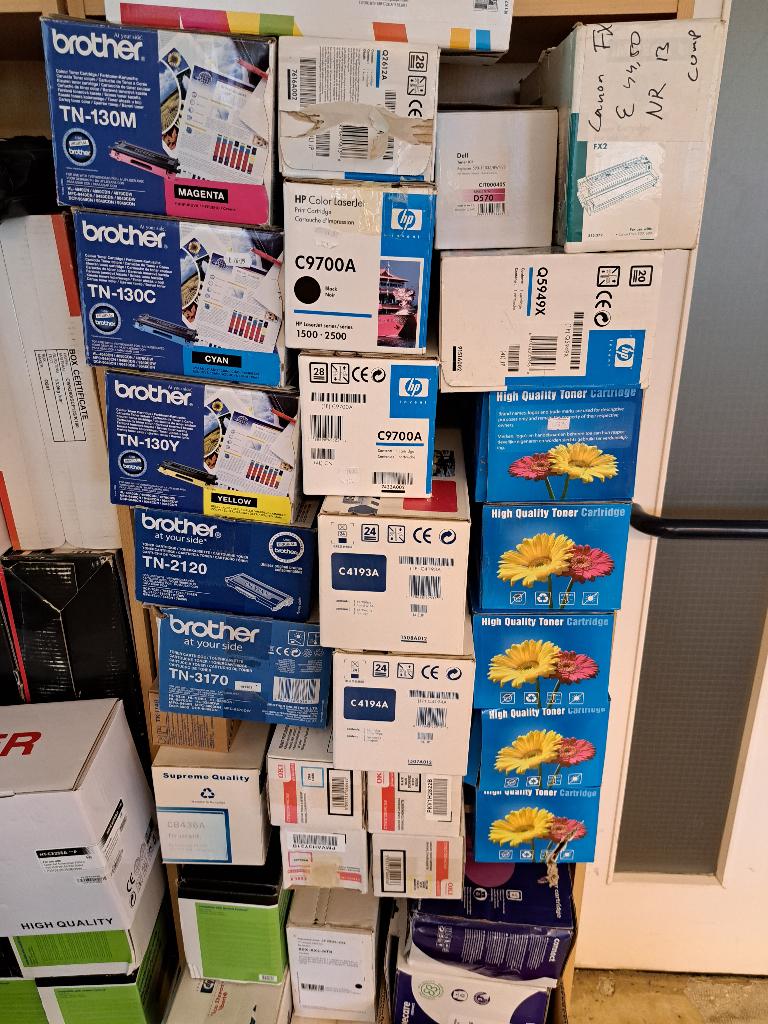 Partij compaible laser cartridges 100 plus stuks, Computers en Software, Printerbenodigdheden, Ophalen, Nieuw, Toner