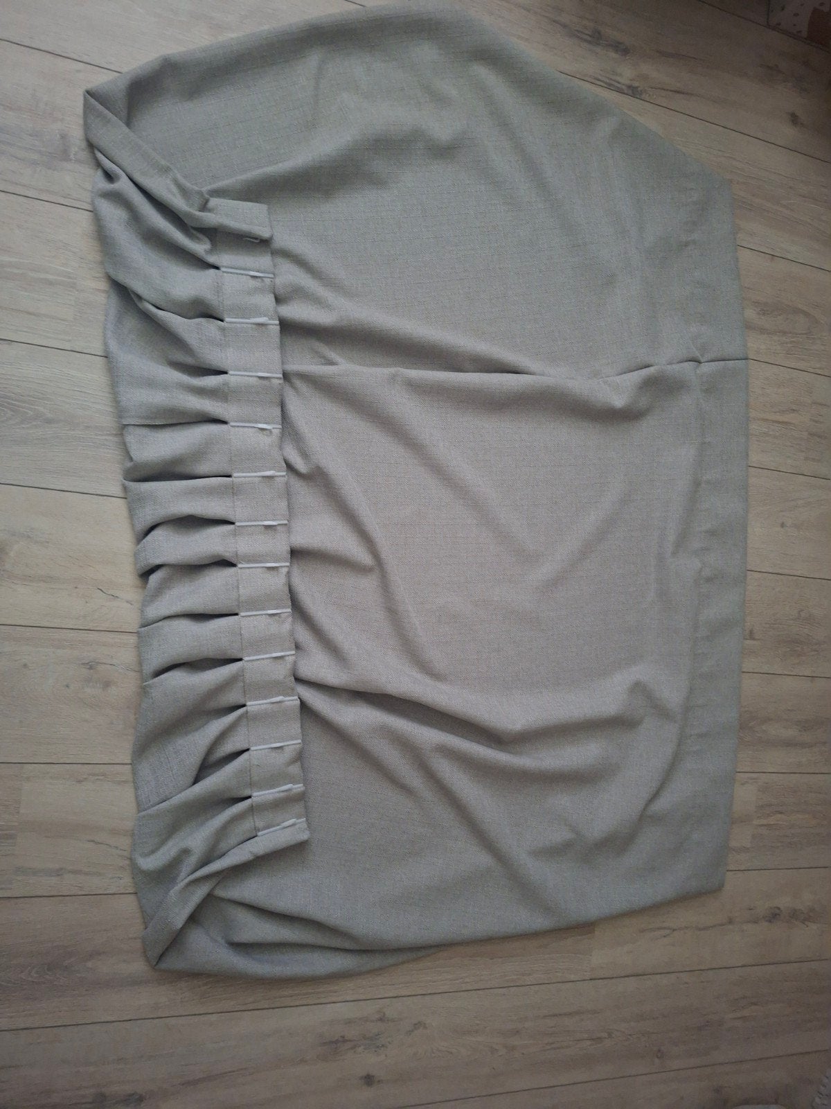 2 stuks overgordijnen, Ophalen, Gebruikt, Beige, Overgordijn