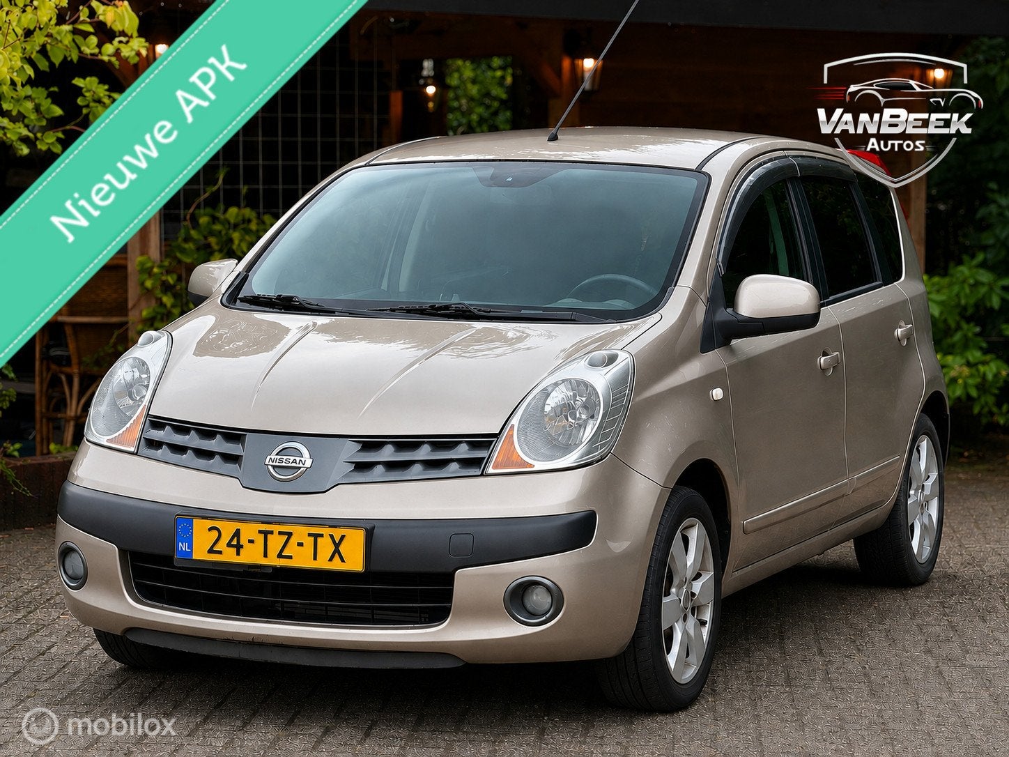 Nissan Note 1.6 Acenta Nwe Apk Airco Keyless, Voorwielaandrijving, Gebruikt, 750 kg, 4 cilinders