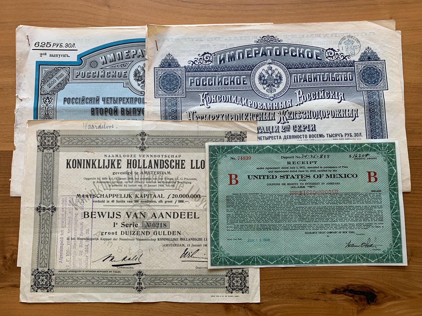 Oude Waarde Papieren (Obligaties & Aandelen), Verzamelen, Ophalen of Verzenden, Gebruikt