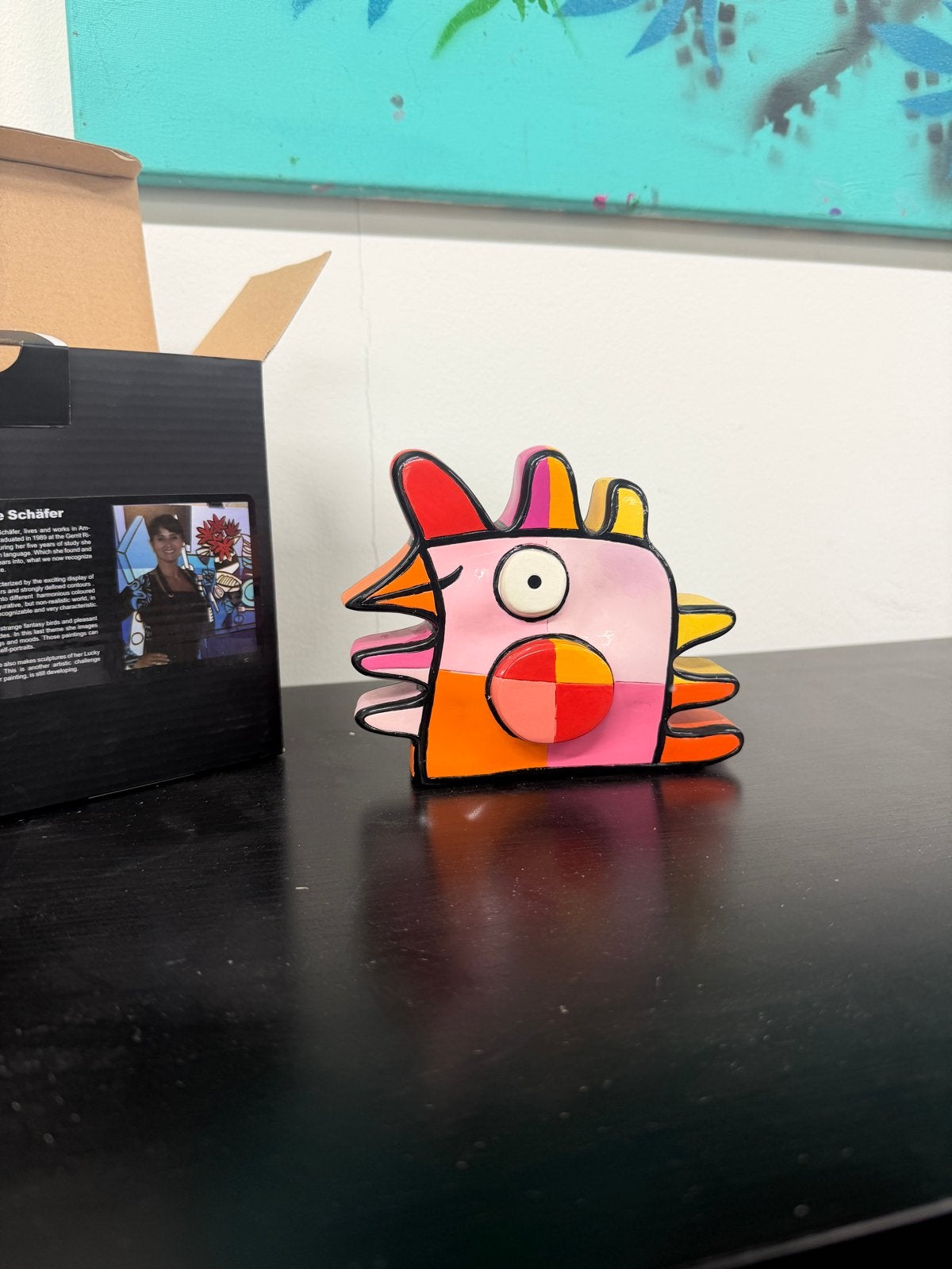 Jacqueline Schäfer - Vreemde Vogel (11/250), Antiek en Kunst, Minder dan 20 cm, Kunststof, Ophalen of Verzenden, Gemerkt