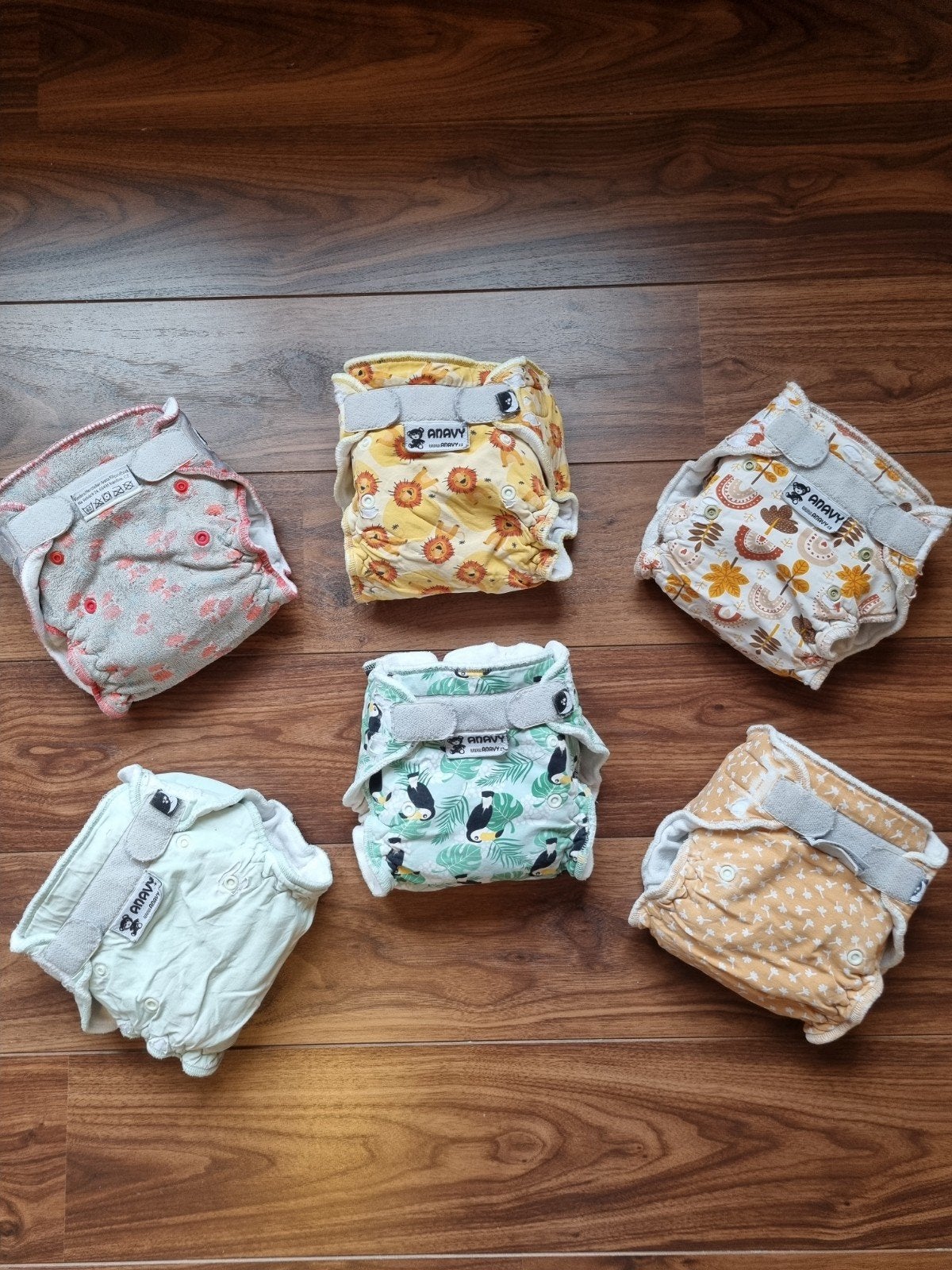 6 Anavy wasbare nachtluiers XL met lange inlegger, Ophalen of Verzenden, Gebruikt
