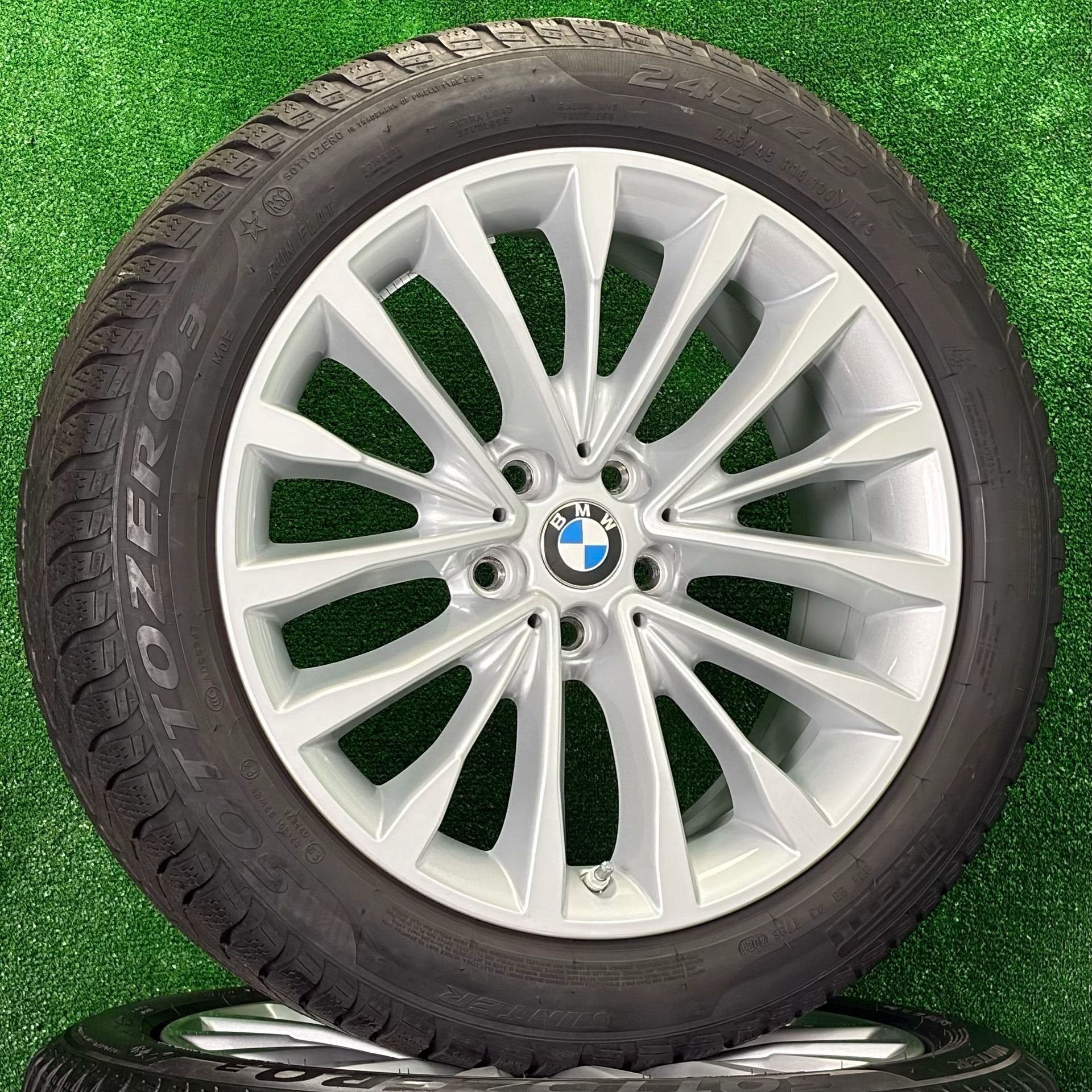 Originele 18 inch BMW velgen winterbanden 5-serei G30 G31, 18 inch, -, -, Banden en Velgen