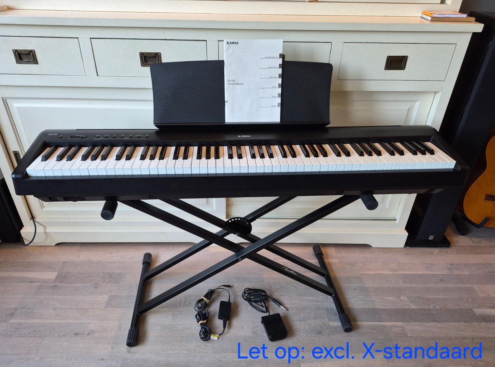 Kawai ES110 digitale piano - 88 gewogen toetsen, Muziek en Instrumenten, Ophalen, Gebruikt, Zwart, Digitaal