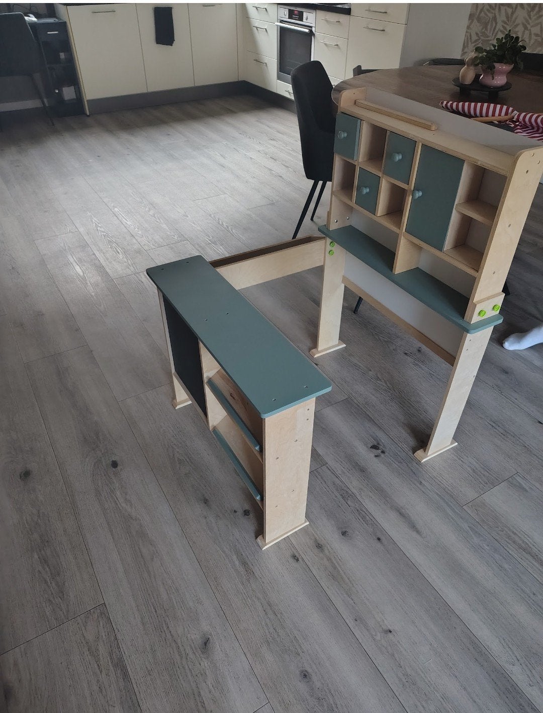 Houten speelgoedwinkeltje / marktkraam, Kinderen en Baby's, Ophalen, Gebruikt, Meubelstuk of Keukentje