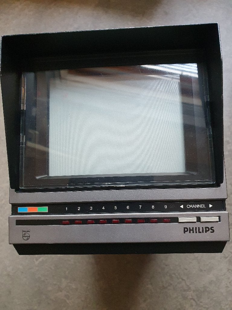 Philips mini color TV 12v, Philips, Gebruikt, 50 Hz, Ophalen of Verzenden