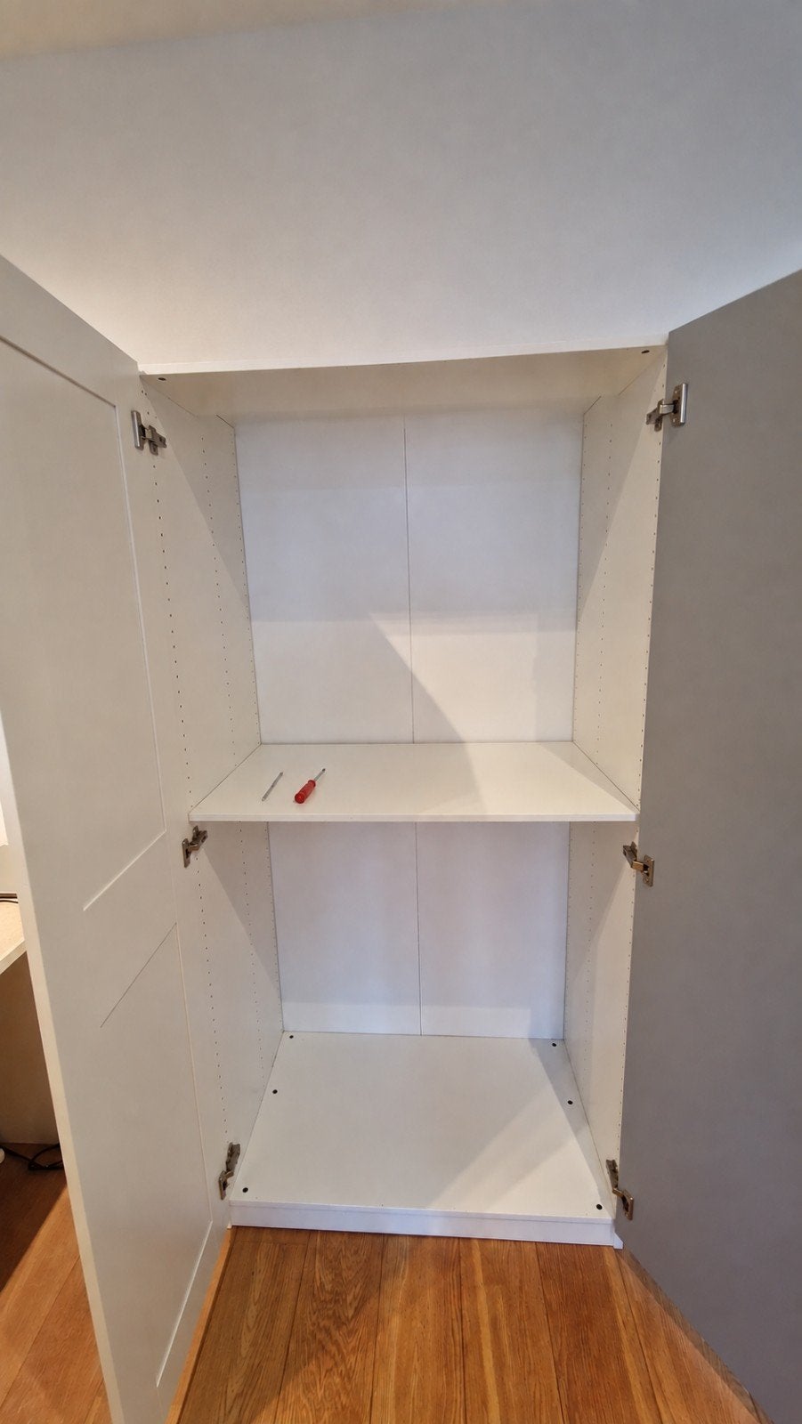 PAX kast IKEA, wit, 100x58x201, incl. deuren en 3x planken, Ophalen, Modern en functioneel, 200 cm of meer, 75 cm of meer