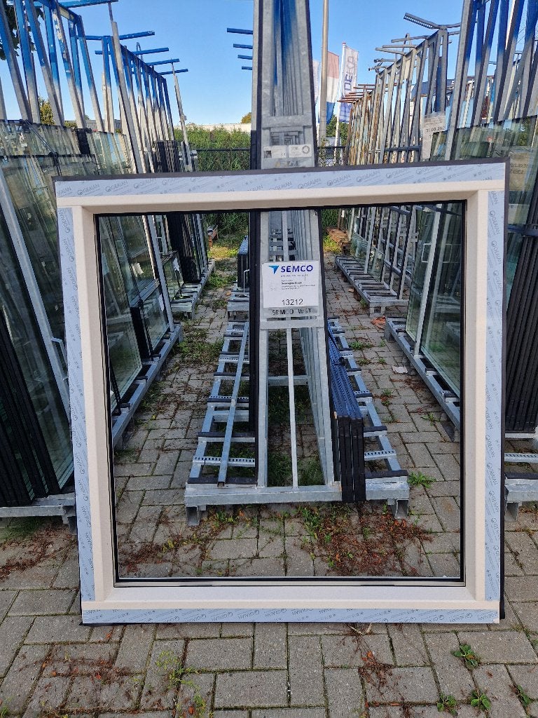 Kunststof kozijn vast glas, Kunststof, Raamkozijn, Nieuw, Inclusief glas