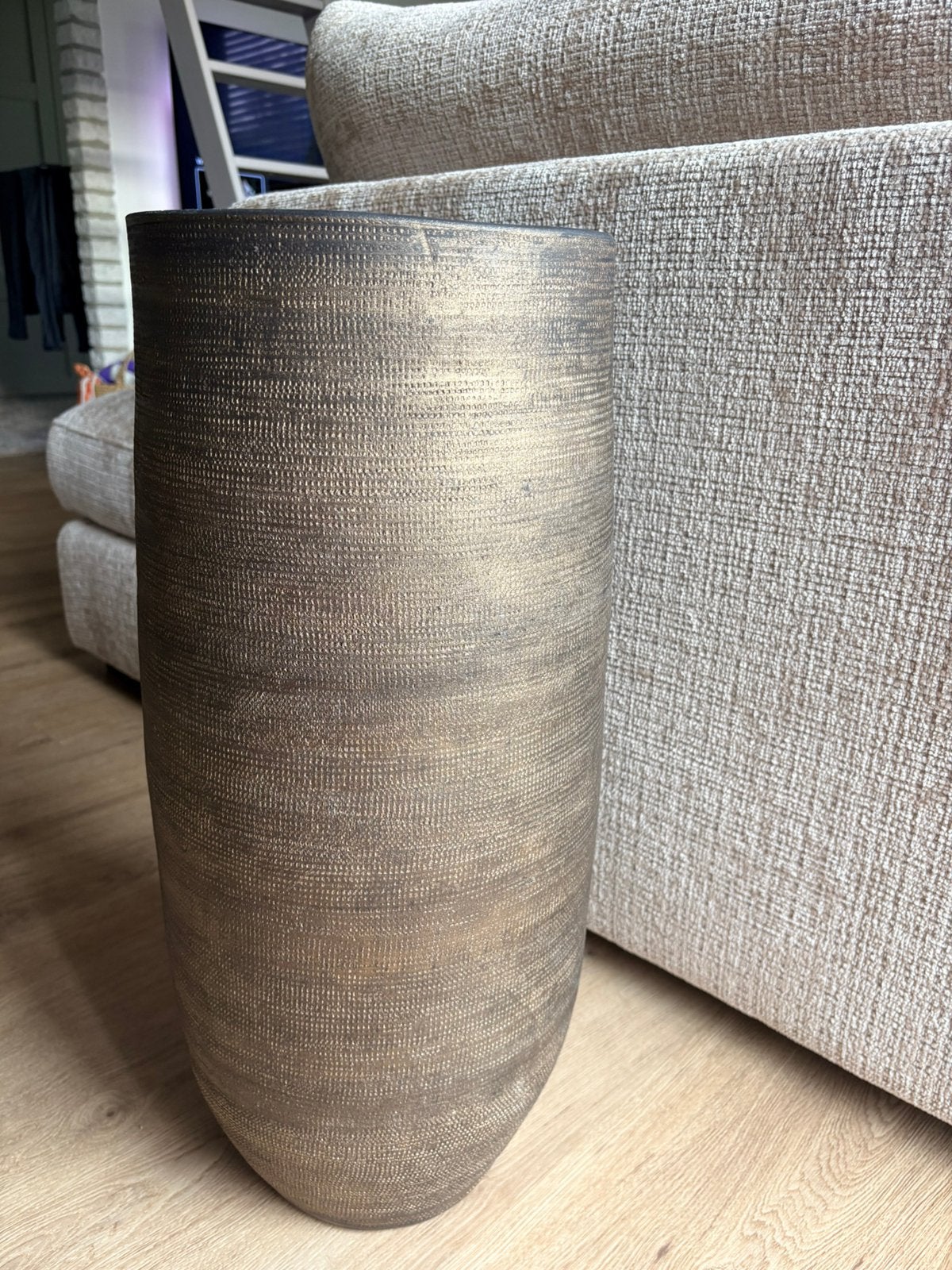 HS potterie Tokio vaas goud | 60cm| Nieuw, Ophalen, Nieuw, Goud, Geschikt voor droogbloemen