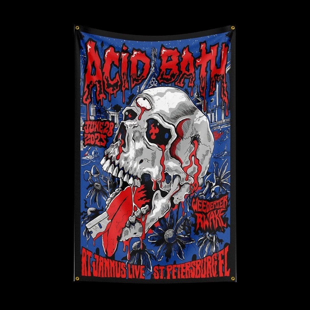 Grote vlaggen Acid Bath (150x90cm), Ophalen of Verzenden, Nieuw
