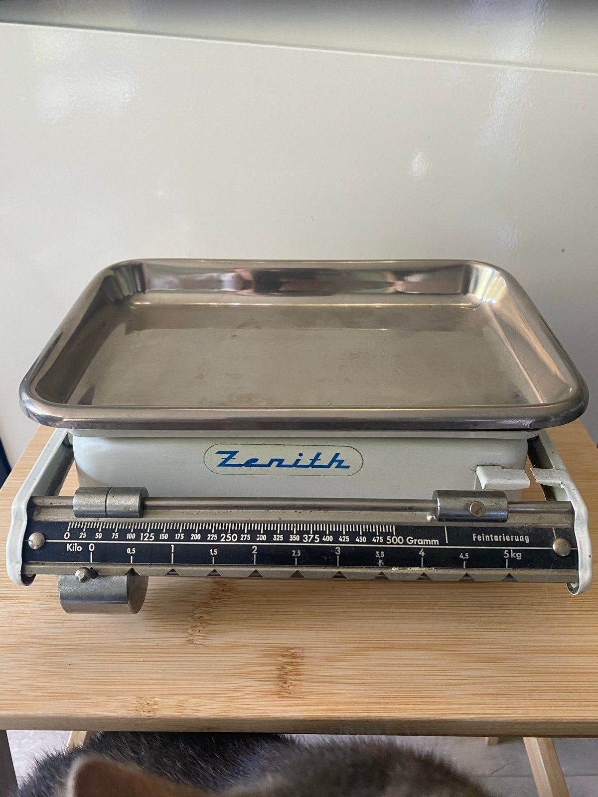 Vintage Zenith keukenweegschaal - tot 5kg, Ophalen of Verzenden