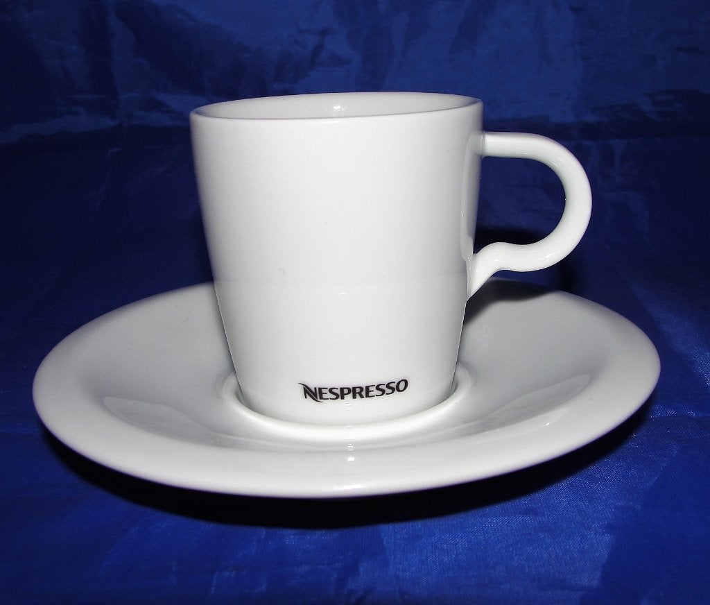 Nespresso Professional espresso kop en schotel, Overige merken, Ophalen of Verzenden, Zo goed als nieuw, Overige stijlen