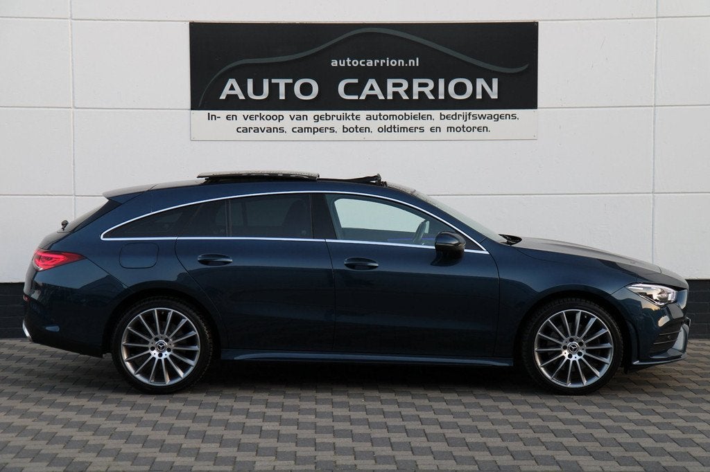 Mercedes-Benz CLA-klasse Shooting Brake 250 e AMG Line Pano, Auto's, Mercedes-Benz, CLA, Gebruikt, Zwart, 4 cilinders