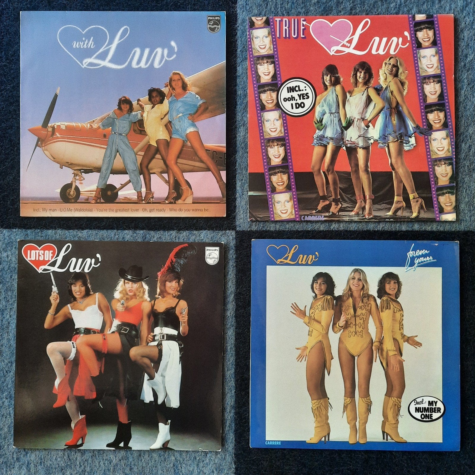 LP partij, verzameling, collectie Luv - Luv' (4 stuks), LP, Pop, Ophalen of Verzenden, Zo goed als nieuw
