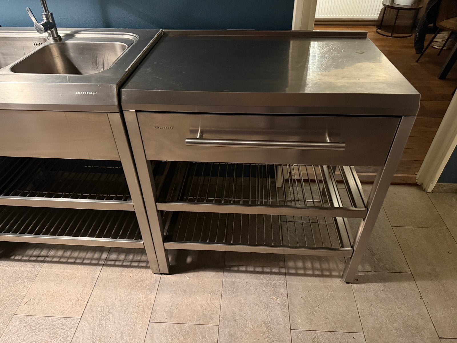 Bosch solitaire RVS module keuken, Ophalen, Gebruikt, Staal of Rvs