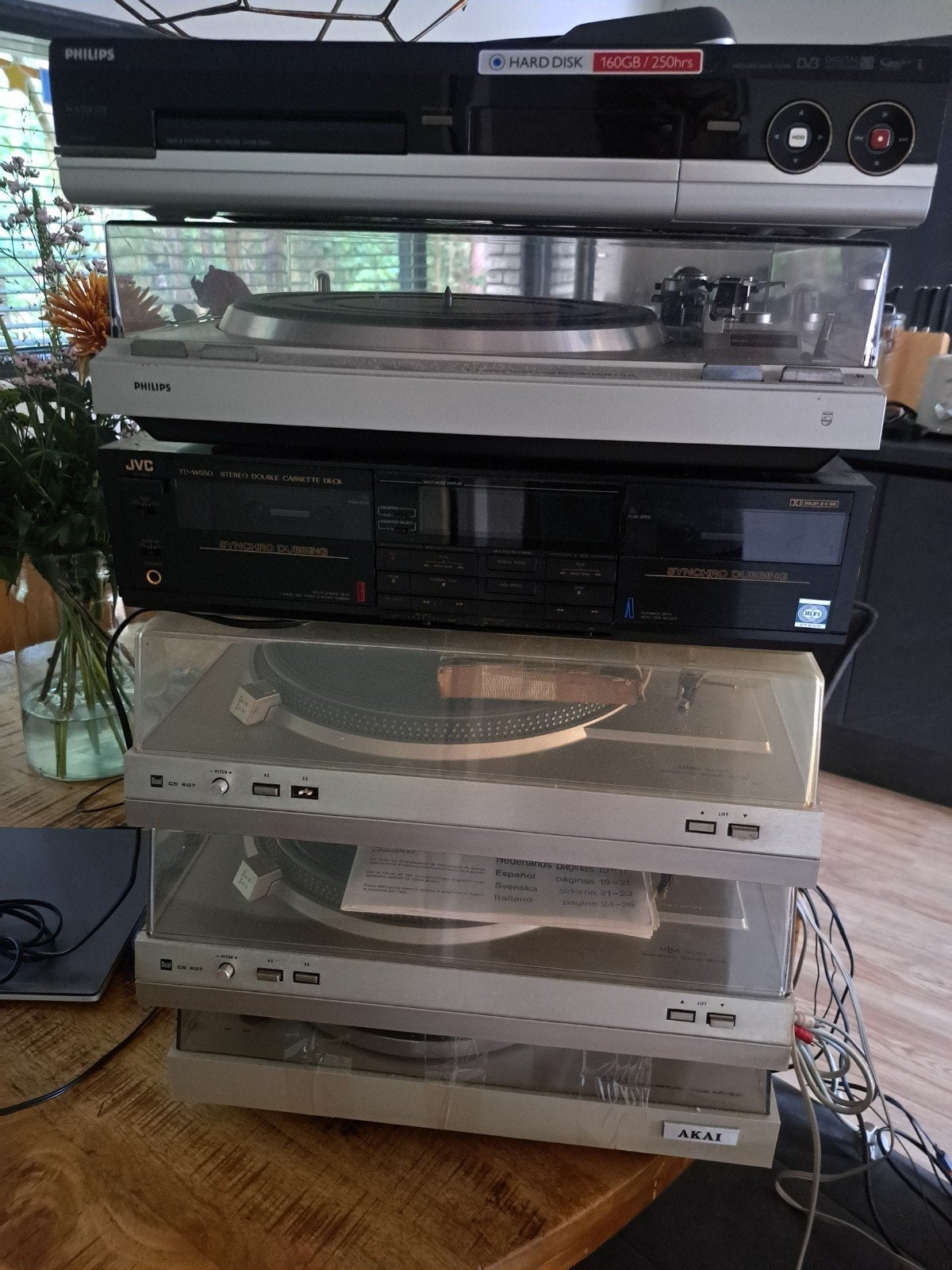 audio- en videoapparatuur: platenspelers, DVD, casset, Ophalen, Gebruikt, Platenspeler, Dual