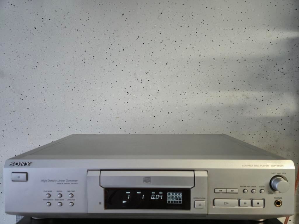 Sony CDP-XE530 cd speler zilver 90's, Ophalen of Verzenden, Gebruikt, Sony