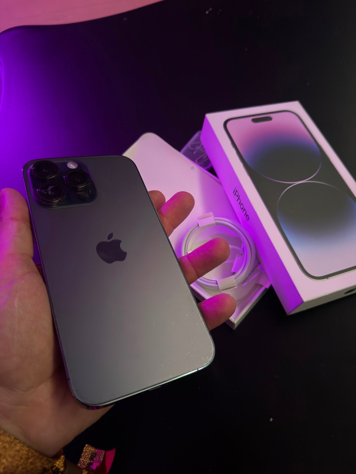 iPhone 14 Pro Max 100% batterij conditie, Telecommunicatie, Mobiele telefoons | Apple iPhone, 128 GB, Zwart, Ophalen of Verzenden
