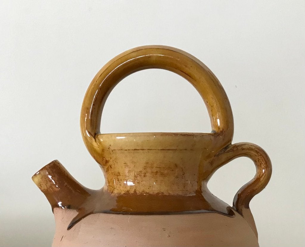 Zuid-Franse gargoulette cruche waterkan terracotta, Ophalen of Verzenden
