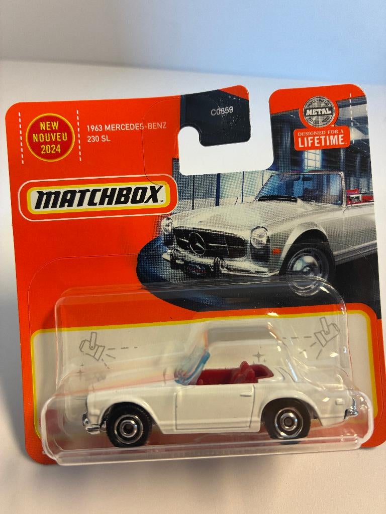 89718: Mercedes-Benz 230 SL - 1963 - Matchbox, Nieuw, Ophalen of Verzenden, Gondel 1, 1186MJ Amstelveen, Service.nl@mattel.com