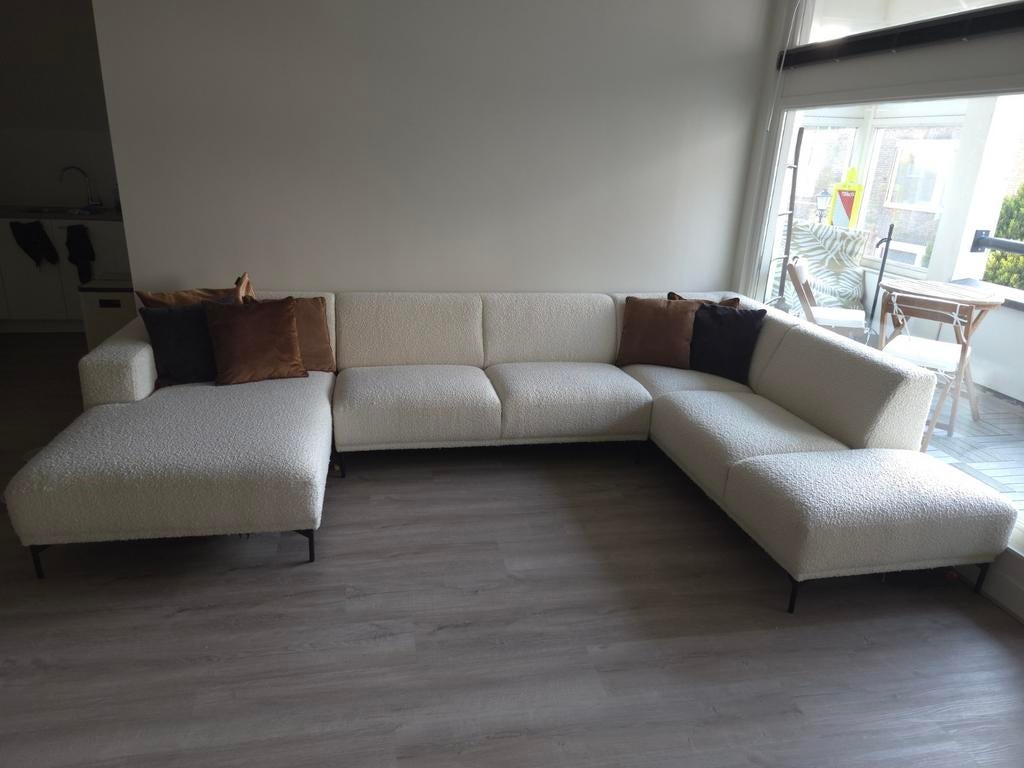 U-bank De Troubadour Monza – bouclé – professioneel gereinig, Ophalen, Gebruikt, Stof
