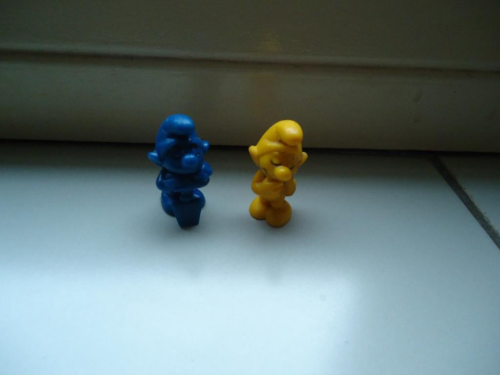 smurf 2 rohling smurfen, Ophalen of Verzenden, Zo goed als nieuw, Verschillende Smurfen, Poppetje, Figuurtje of Knuffel